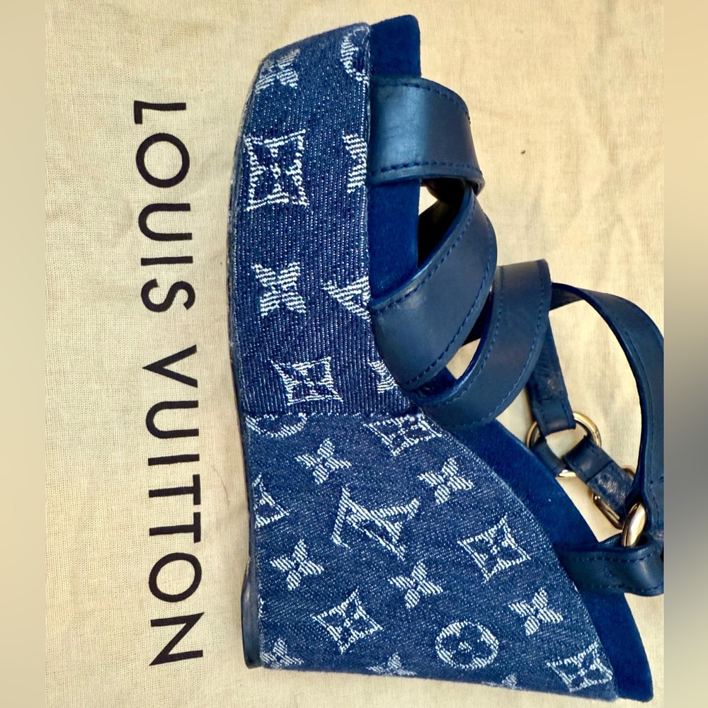 Louis Vuitton Denim Ocean Wedges